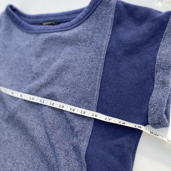 Banana republic oversized cap sleeve sweater top navy blue S petite - Picture 5 of 6